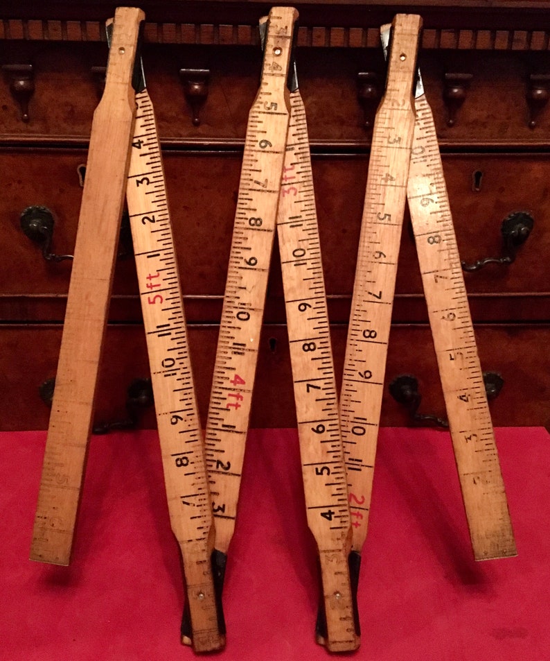 Antique Surveyors Folding Ruler6ft 6 Inch Rabone Chesterman Etsy