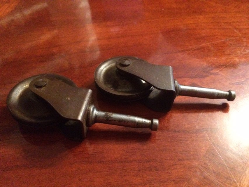 Antique Brass furniture castersfurniture wheelsvintage Etsy