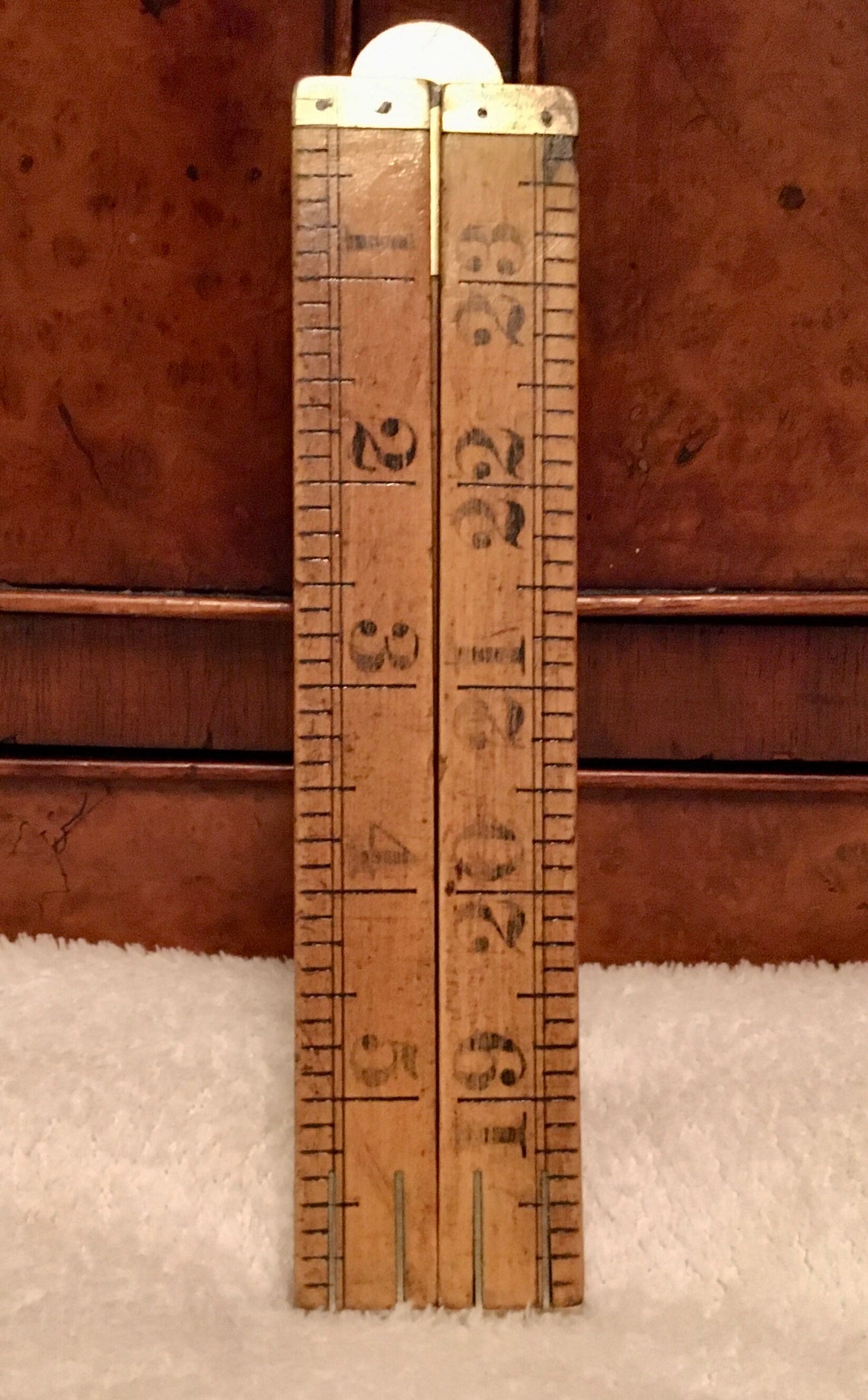 Antique surveyors folding ruler2ft Rabone boxwood rule No Etsy