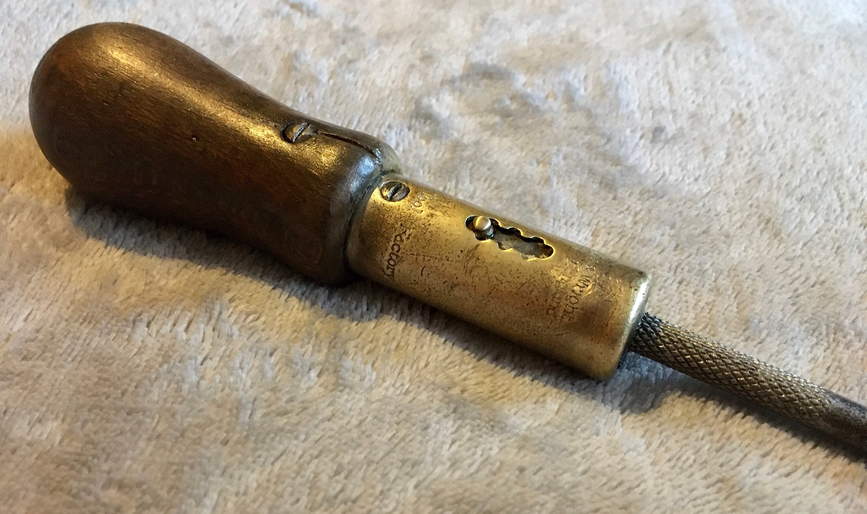 Vintage Moore and wright Ratchet Screwdriver antique wood Etsy