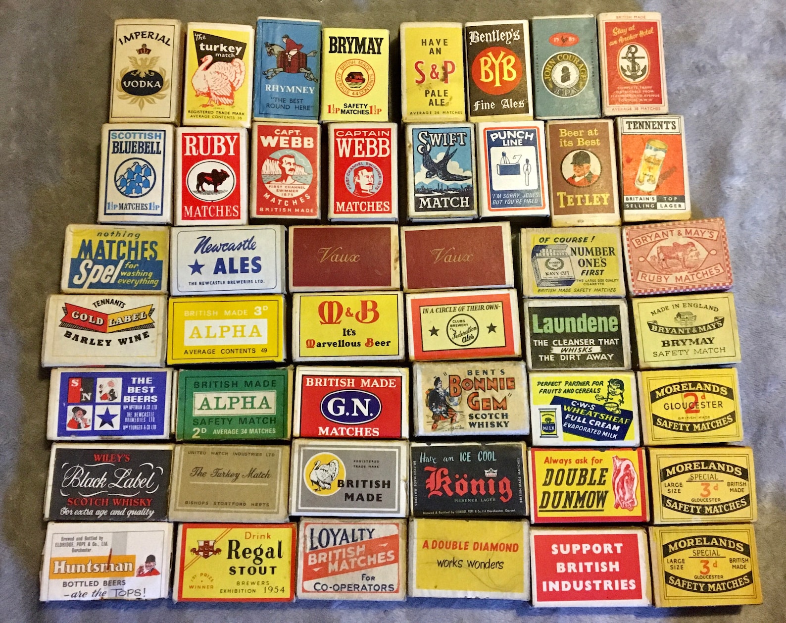 Vintage British made match box collectionBritish match box Etsy