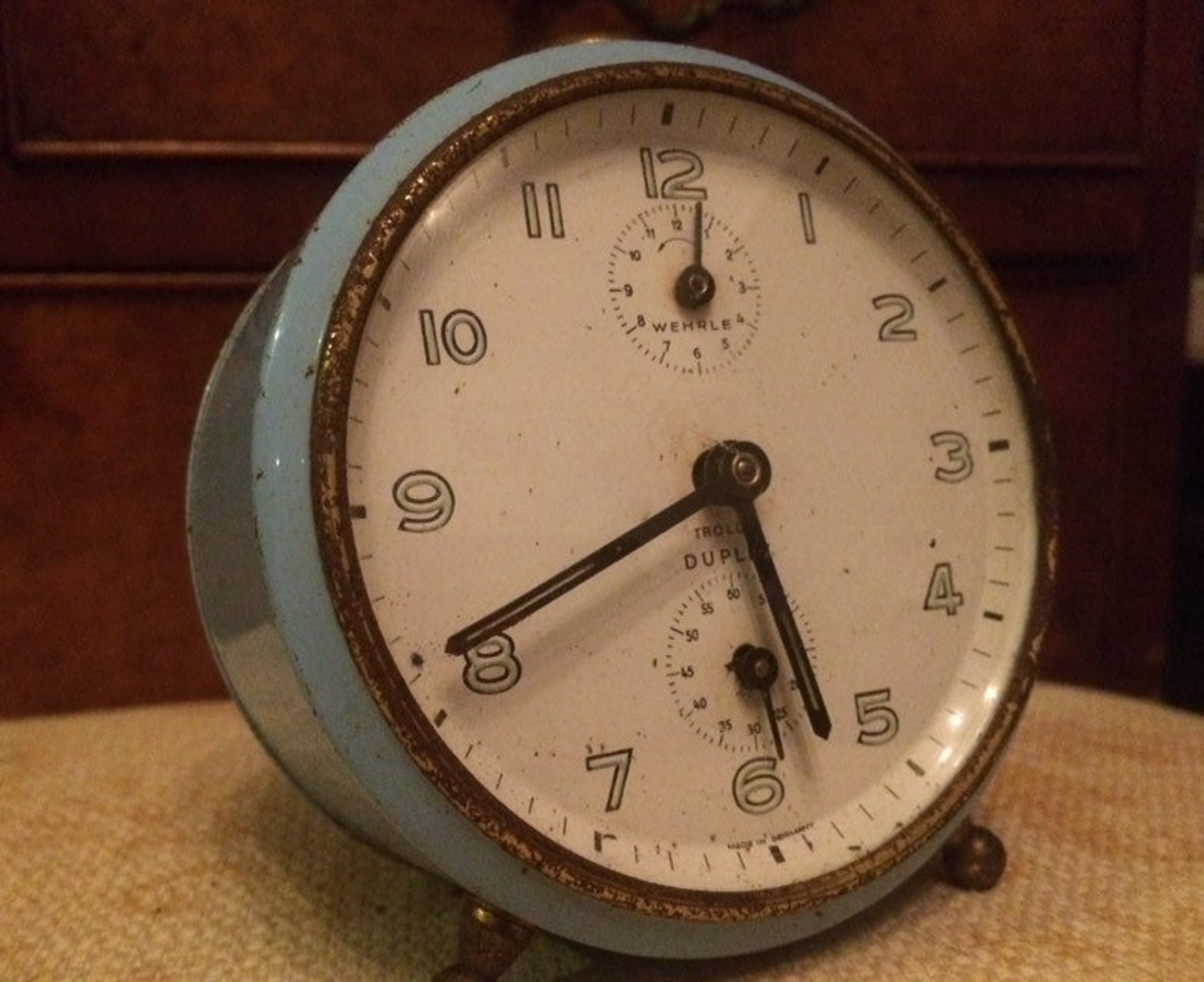 Vintage Wehrle Duplex Trolly Alarm Clockmade in Etsy