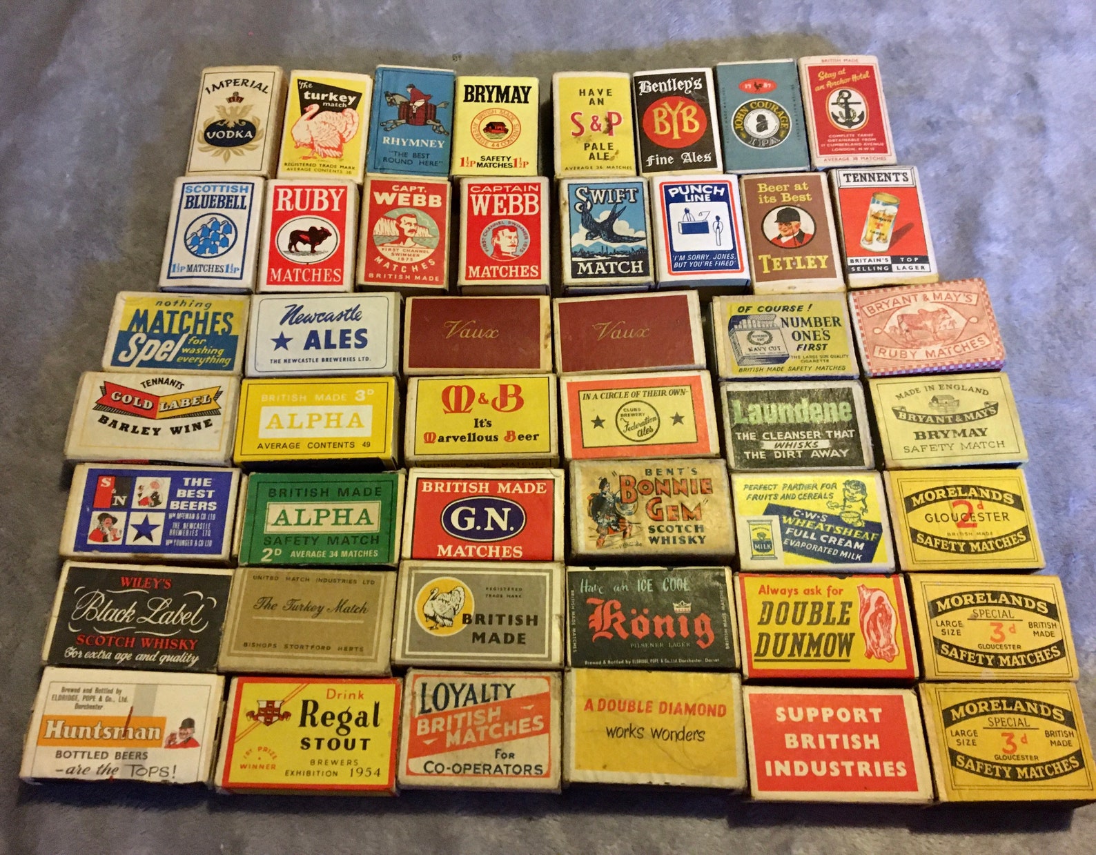 Vintage British made match box collectionBritish match box Etsy