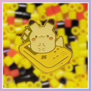 Pikachu Gameboy Enamel Pin Kawaii