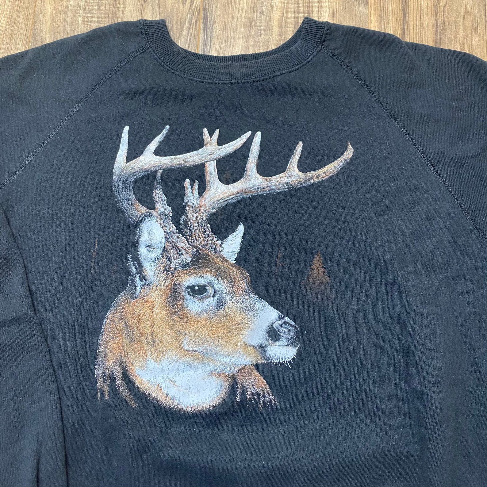 Whitetail Deer Sweatshirt Crewneck Animal Nature Vintage 90s | Etsy