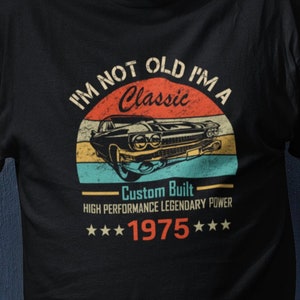 49th Birthday Shirt | 49th Birthday Gift | 49th Birthday Tee | 1975 Hotrod | 1975 Birthday Gift For | 49th Birthday Gift For | Vintage