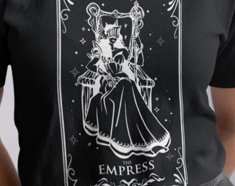 De Keizerin Tarot Shirt, Tarot Shirt, Pagan Shirt, Boho Zon En Maan Shirt, Occult Shirt, Witchy Shirt, Tarot Card Shirt, Tarot Card T Shirt