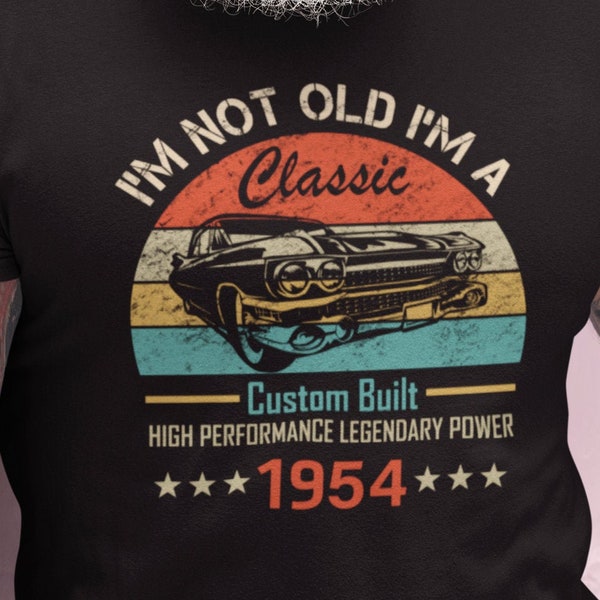 70th Birthday Shirt | 70th Birthday Gift | 70th Birthday Tee | 1954 Hotrod | 1954 Birthday Gift For | 70th Birthday Gift For | Vintage Gift