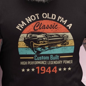 80th Birthday Shirt | 80th Birthday Gift | 80th Birthday Tee | 1944 Hotrod | 1944 Birthday Gift For | 80th Birthday Gift For | Vintage Gift