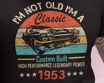 71st Birthday Shirt | 71st Birthday Gift | 71st Birthday Tee | 1953 Hotrod | 1953 Birthday Gift For | 71st Birthday Gift For | Vintage Gift