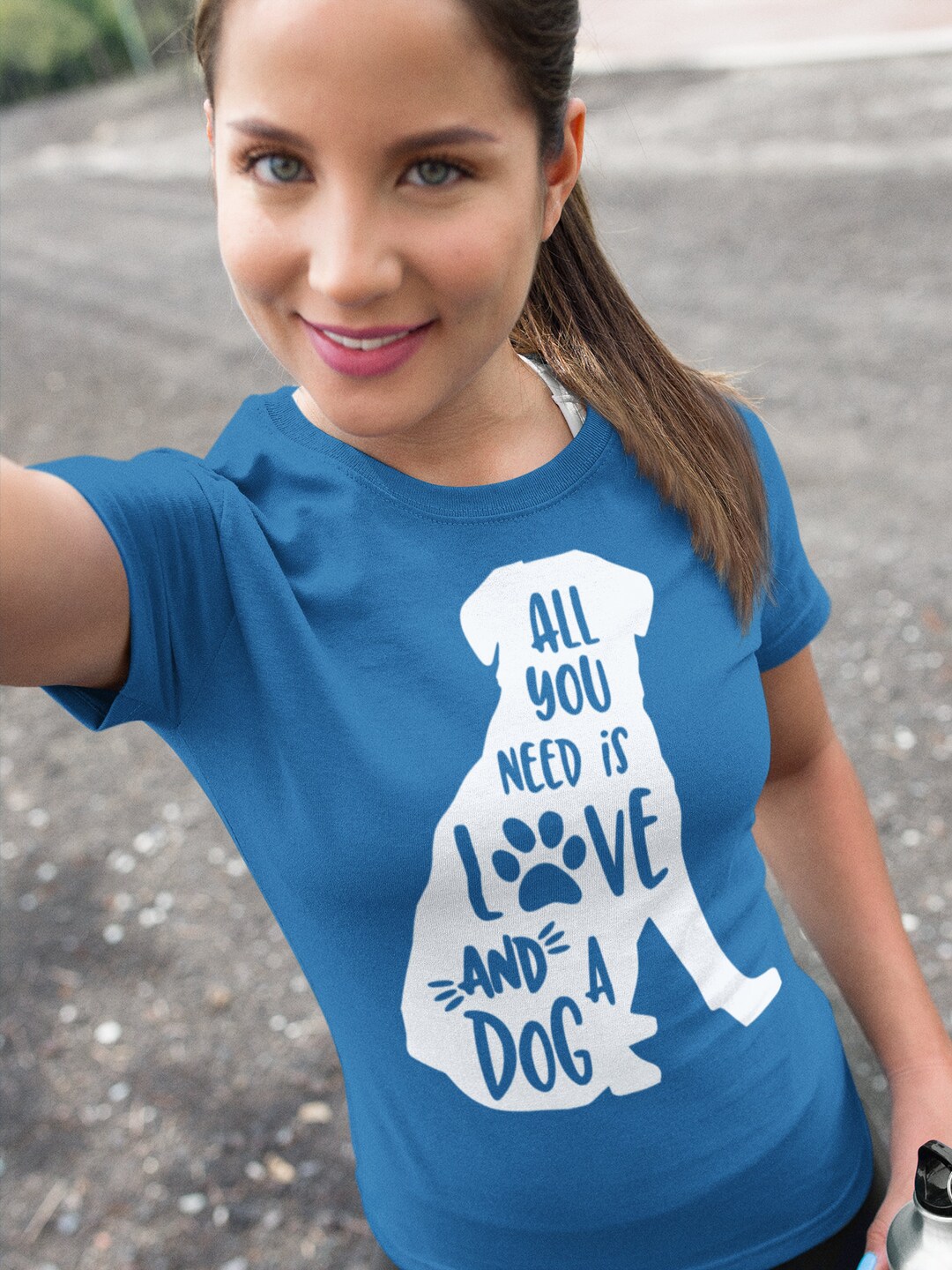 All You Need is Love and A Dog Shirt Dog Lover Gift Tee Pet Owner Gift Tshirt Dog Mom Present