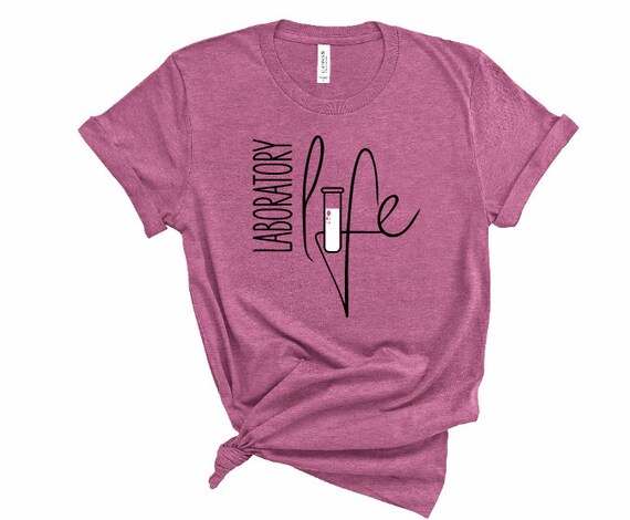 T Shirt Script Font Lab Tech Tee STEM 