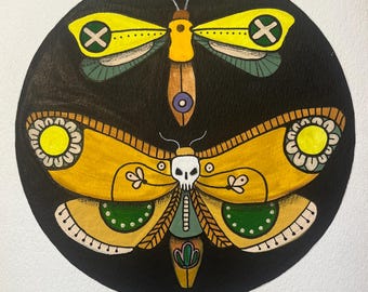 Original Moth Painting