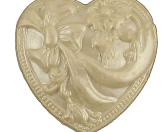 Buttons Galore Crafts & Sewing Buttons -  Heart with Ribbon