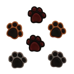 Buttons Galore assortment of 3D, hand dyed and hand painted craft & fashion buttons  - Precious Paws