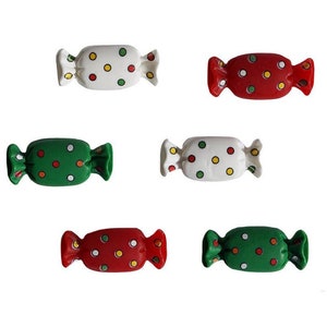Christmas Candy Flat Back Embellishment Set - Buttons Galore Flatbackz