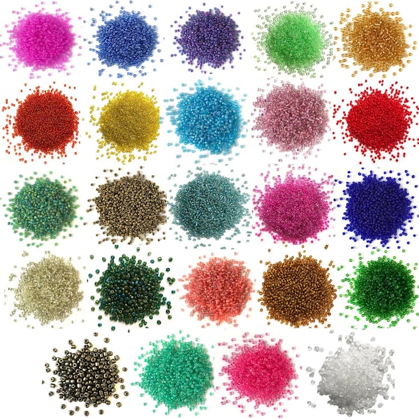 Wholesale Bulk Glass Seed Beads for Crafts Jewelry Making | Tiny Beads | Beading Supplies