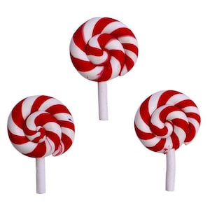 Peppermint Sticks Flat Back Embellishment Set - Buttons Galore Flatbackz