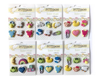 Buttons Galore Theme Baby Button Set for Sewing and Crafts | Children Novelty Buttons