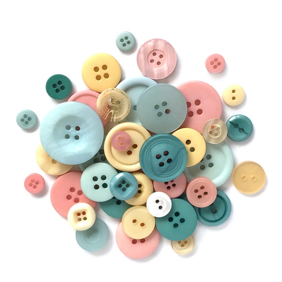 White Bulk Buttons for Sewing & Button Crafts, Buttons Galore & More
