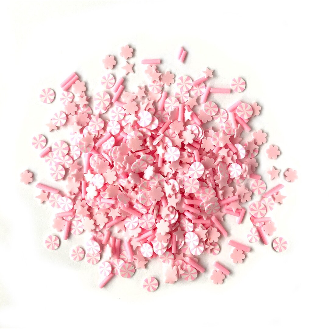 Buttons Galore Sprinkletz Craft Embellishments - 3 Pack Tiny Polymer Clay Shapes In Sugar & Spice