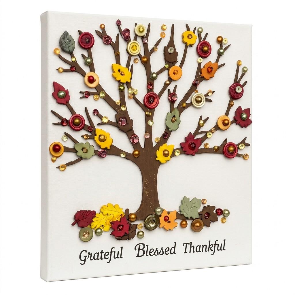 DIY Autumn Tree Button Art Kit - Fall Craft for Adults & Kids by ...
