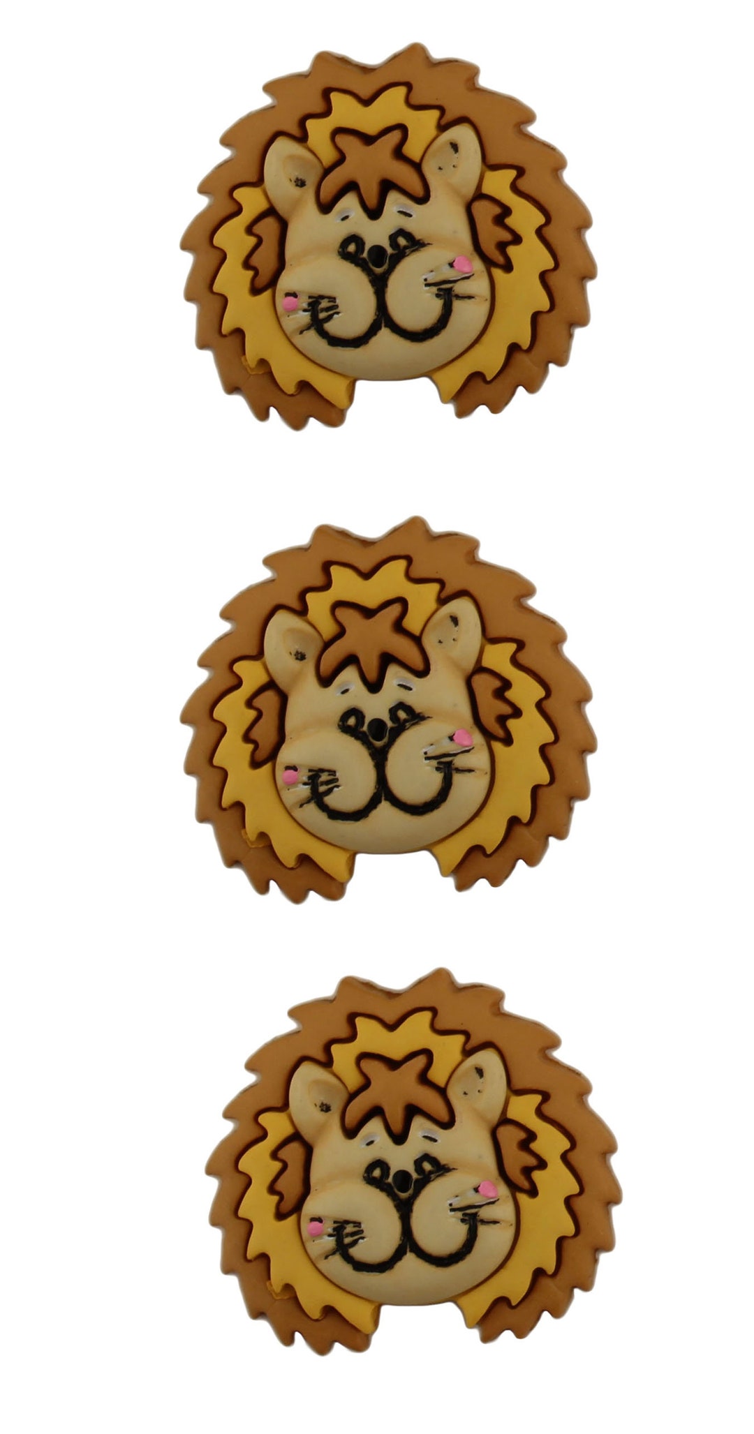 Lester the Lion Buttons: 3D Craft Sewing Buttons (1 Inch) - Etsy