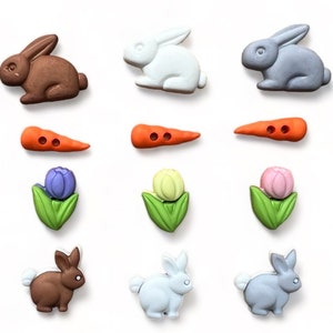 Buttons Galore - Bunny Fun Novelty Buttons For Sewing and Crafts