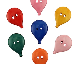 Birthday Balloon Buttons Galore Collection Two Hole Sew Thru Flat