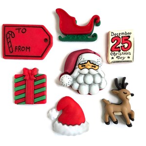 De kerstman komt eraan - Knopen in overvloed en meer Kerstcollectie van nieuwe knopen voor doe-het-zelvers