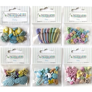 Baby Theme Craft and Sewing Buttons for Crafts Sewing Scrapbooks