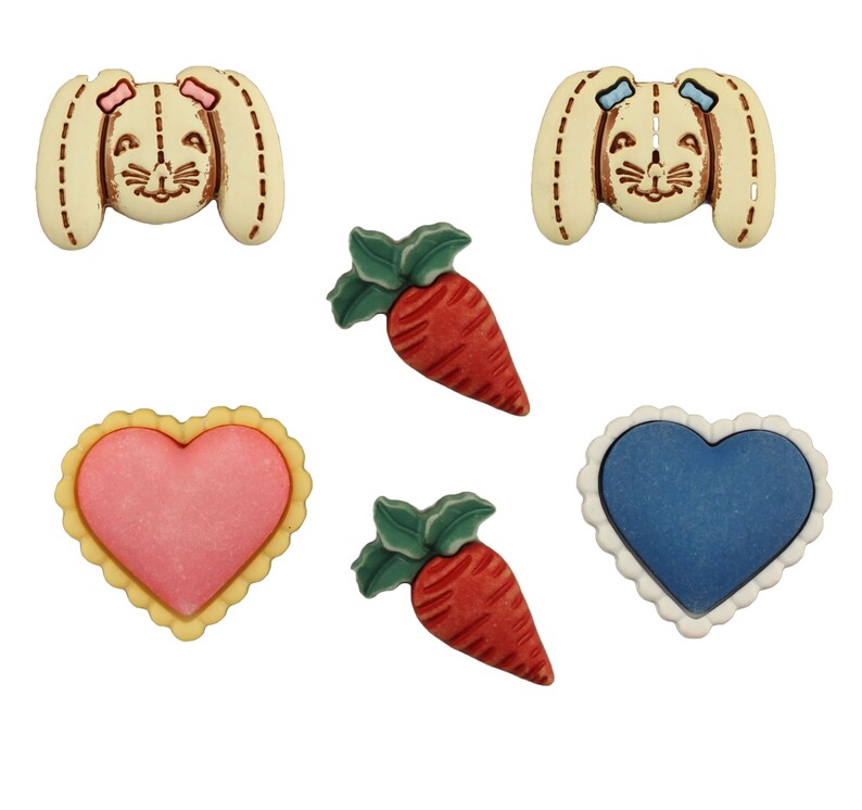 hand dyed and hand painted craft /& fashion buttons Buttons Galore Spring Fling assortment of 3D Set of Six Cards