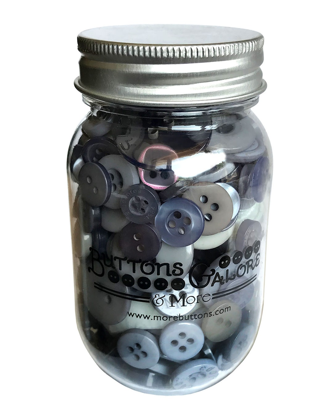 Buttons Galore Button Mason Jar 200+ Colorful Buttons for Sewing ...