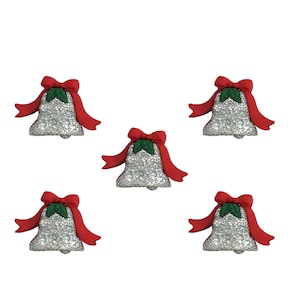 Buttons Galore & More Kerstcollectie van nieuwigheidsknopen voor doe-het-zelvers - Silver Bells