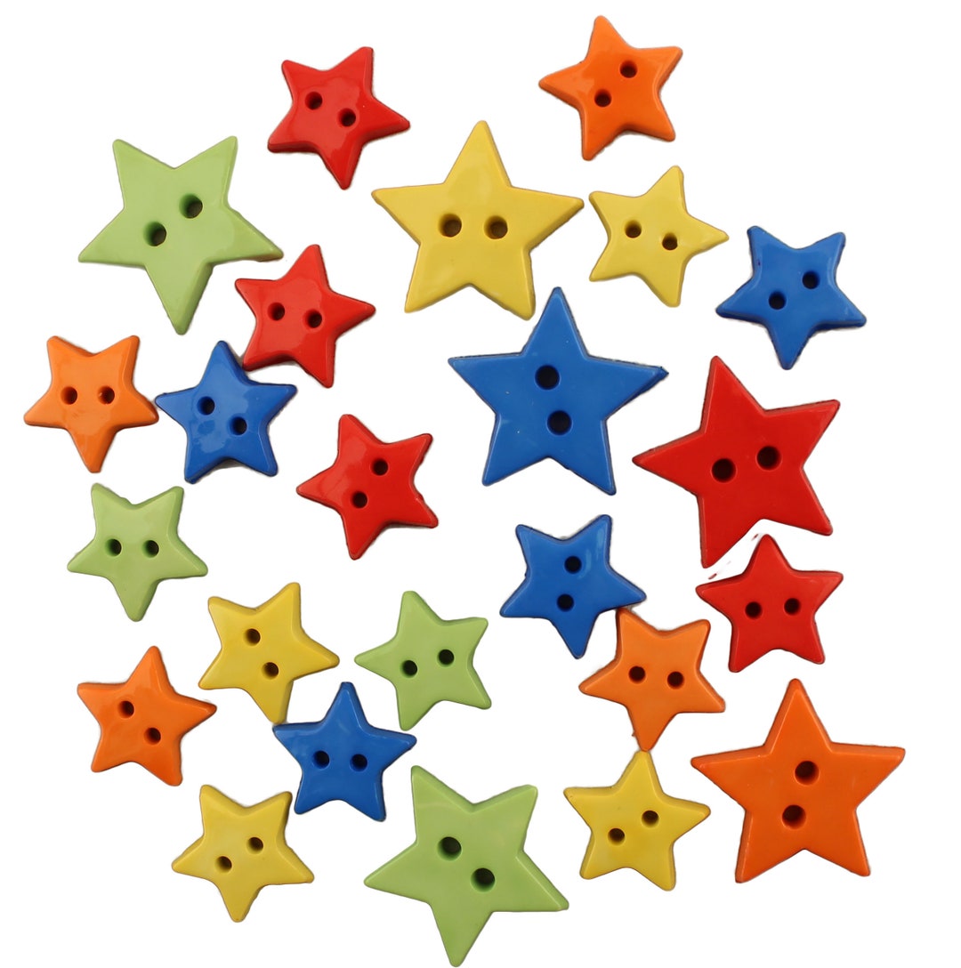 Buttons Galore Crafts & Sewing Buttons - Stars - Etsy