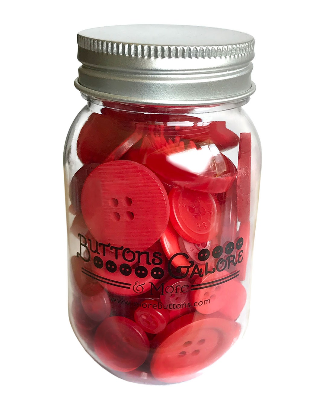 Buttons Galore Button Mason Jar 200+ Colorful Buttons for Sewing ...