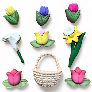 Knopen in overvloed - Paasbloemen - Nieuwigheidsknoppen voor naaien en handwerk