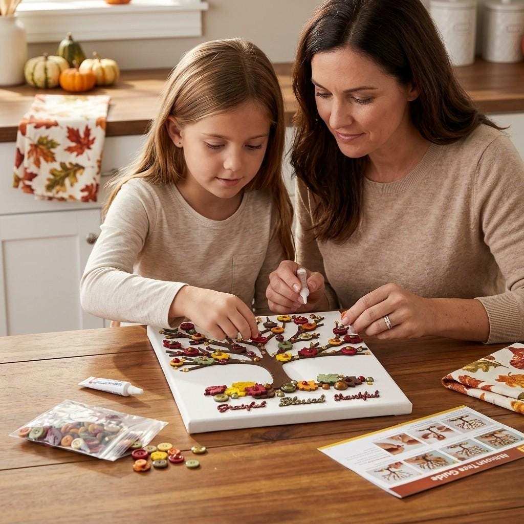 DIY Autumn Tree Button Art Kit - Fall Craft for Adults & Kids by ...