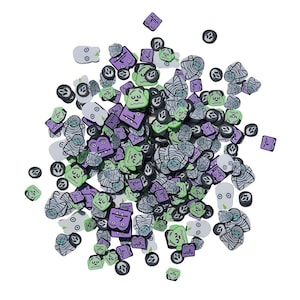 Buttons Galore Sprinkletz - Ghouls - Halloween  Polymer Clay Pieces for Crafts