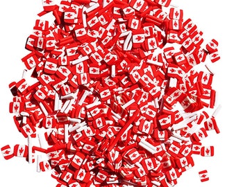 Buttons Galore Sprinkletz - Pièces en pâte polymère O' Canada pour travaux manuels