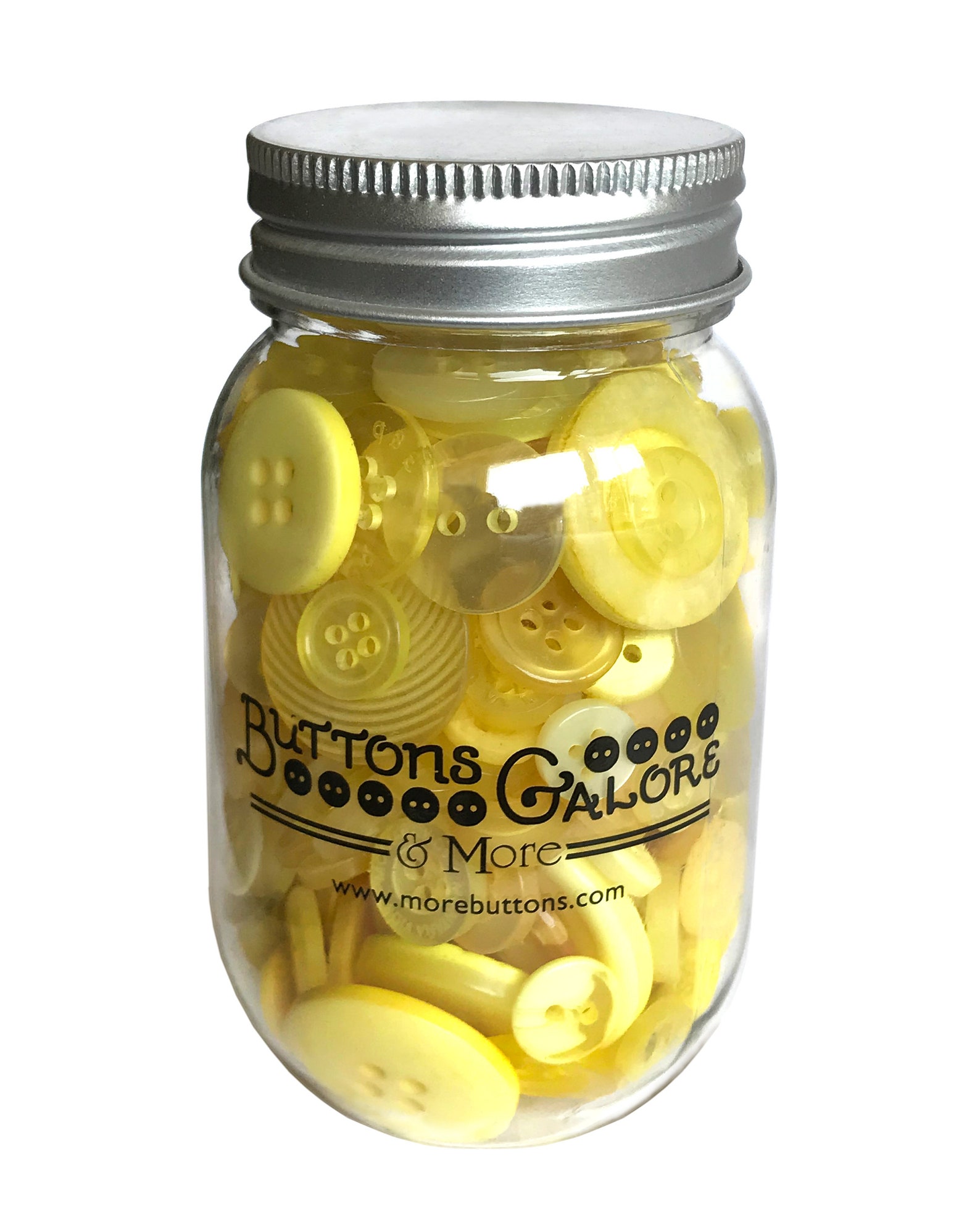 Buttons Galore Button Mason Jar 200+ Colorful Buttons for Sewing ...