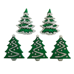 Buttons Galore & More Kerstcollectie nieuwe knopen voor knutselen: glitterbomen