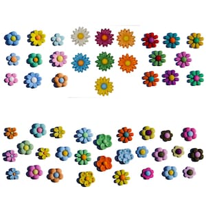 Floral Button Assortment: 50+ Colorful Sewing Embellishments for DIY Crafts, Scrapbooking & Kid&#39;s Projects
