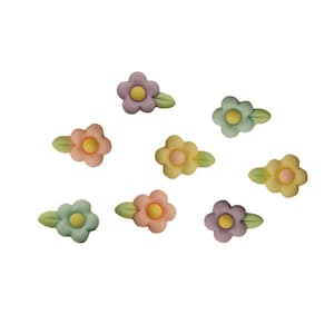 Sierlijke Daises Flat Back Versieringsset - Knopen in overvloed Flatbackz