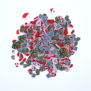 Buttons Galore Sprinkletz - Caro Babbo Natale Pezzi di argilla polimerica per artigianato