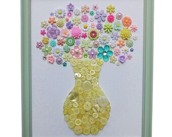 75-Piece Flower Button Variety Pack - Assorted Sizes & Colors, Shank & Sew-Through Styles, For DIY Crafts, Sewing & Scrapbooking