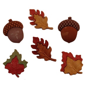 Buttons Galore assortment of 3D, hand dyed and hand painted craft & fashion buttons  - Season of Change