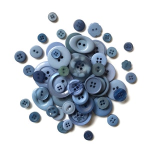 Deep Blue Sea Buttons: 150+ Craft & Sewing Assortment