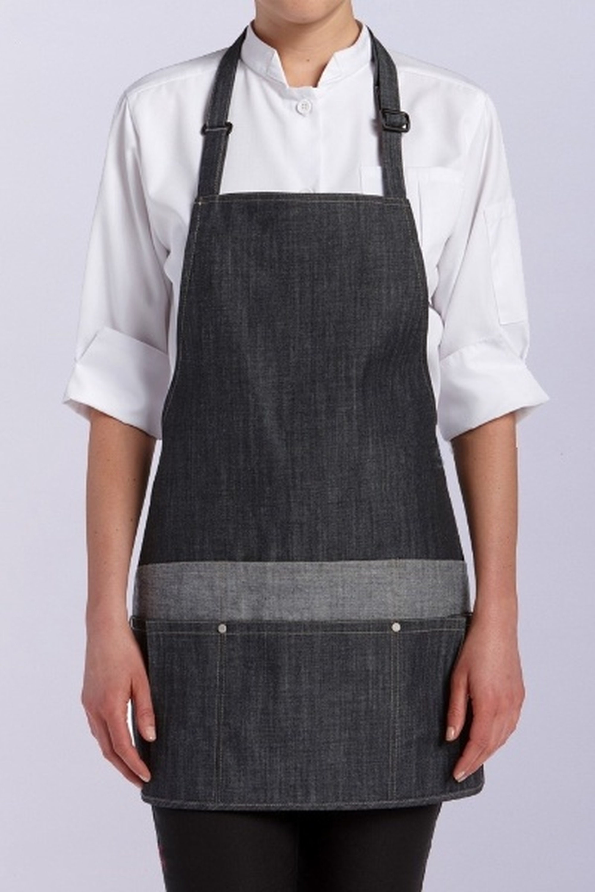 Barber Denim Apron Mixed Fabric Essential Worker Hairdresser Etsy