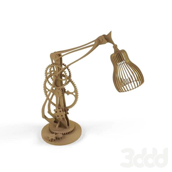 laser cut table lamp